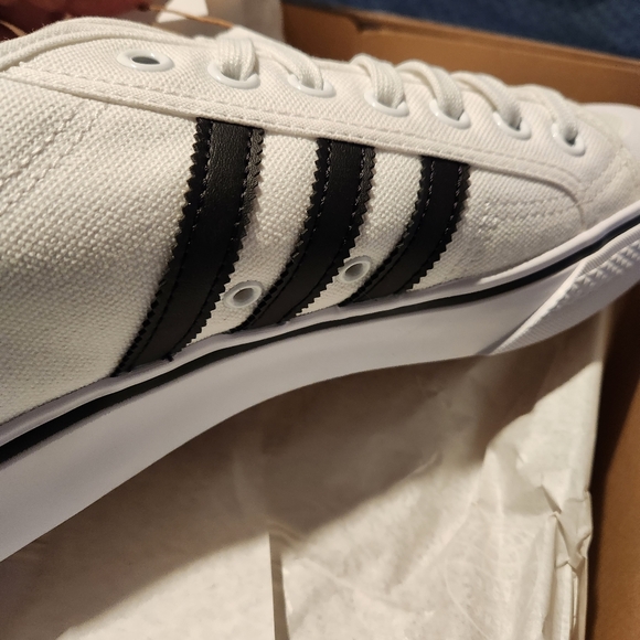 Adidas nizza sneaker shoe mens size 14 black white - Picture 8 of 10